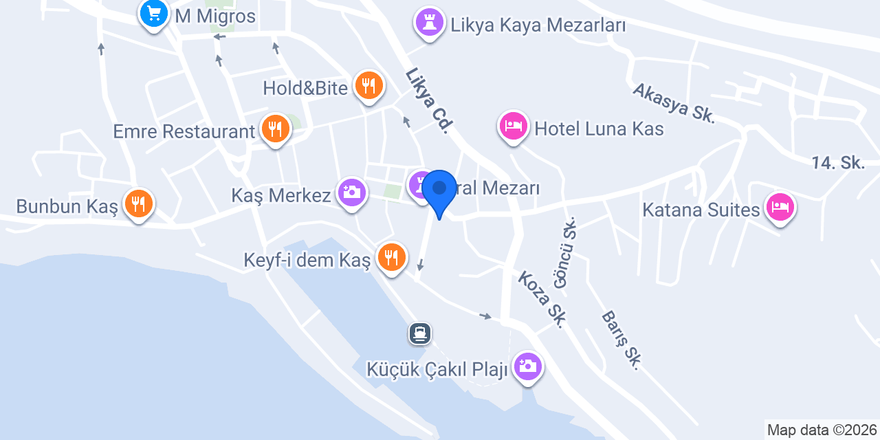 Demeti Kaş konumu