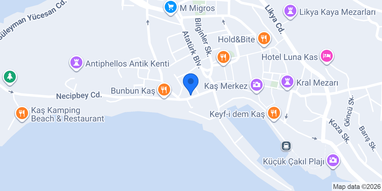 Kas Holiday Rentals konumu