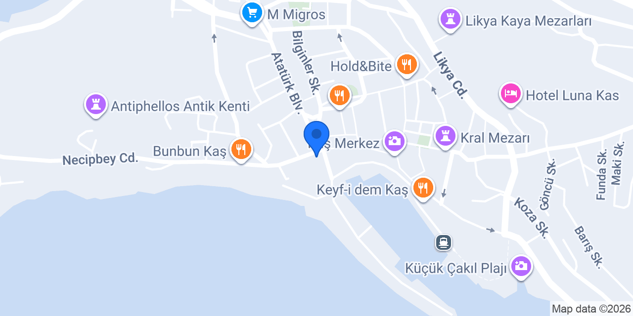 Kaş Eczanesi konumu