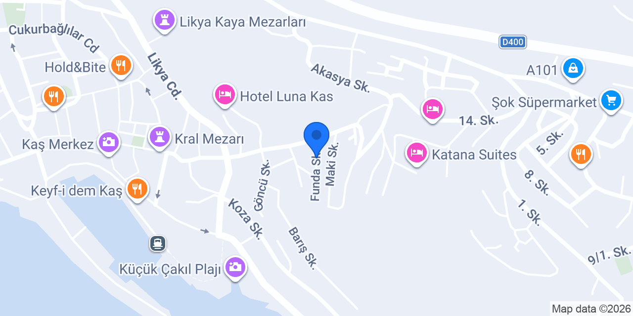 Bella Kaş konumu