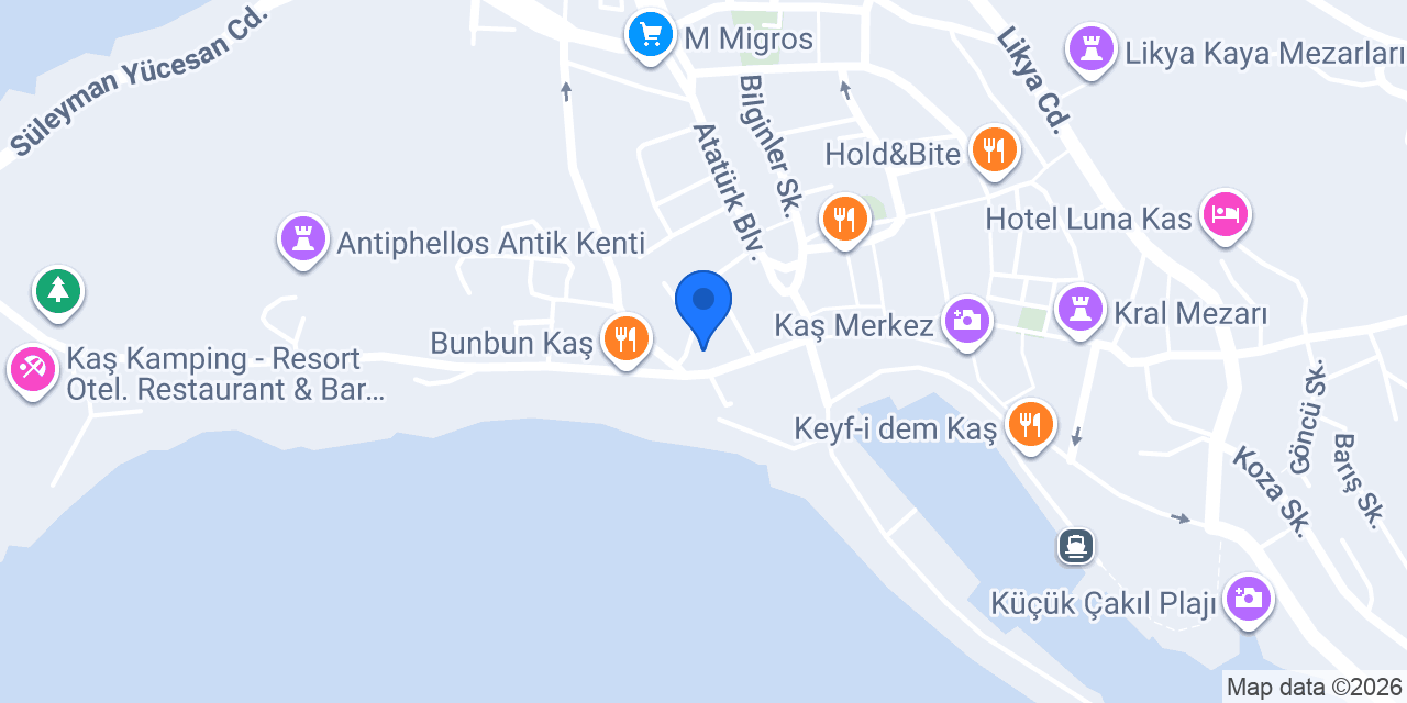 Larex Kaş konumu