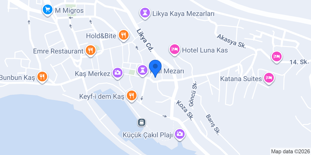 Luvi Kaş Otel (16+) konumu
