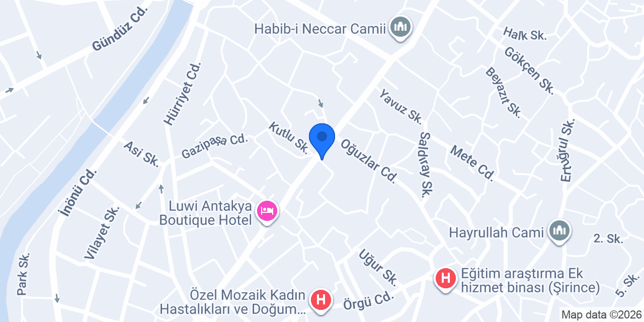 Hatay Tabip Odası konumu
