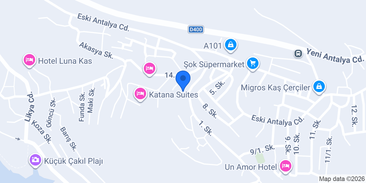 Kaşta Villam konumu