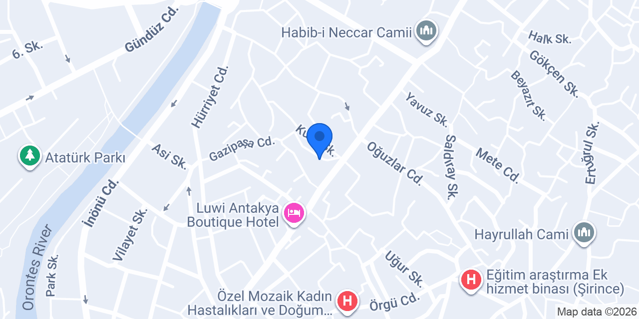 Antakya Barış Evi Pansyonu konumu