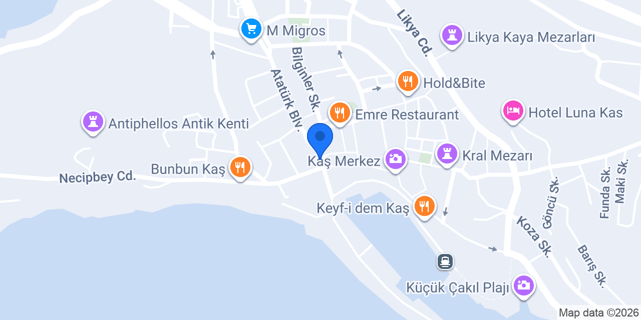 Hatay Ocakbaşı KAŞ konumu