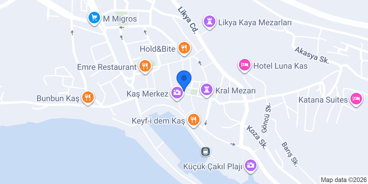 Jupiter Kaş konumu