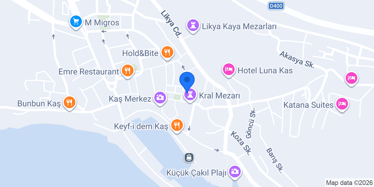 Meri Kahvaltı Kaş konumu