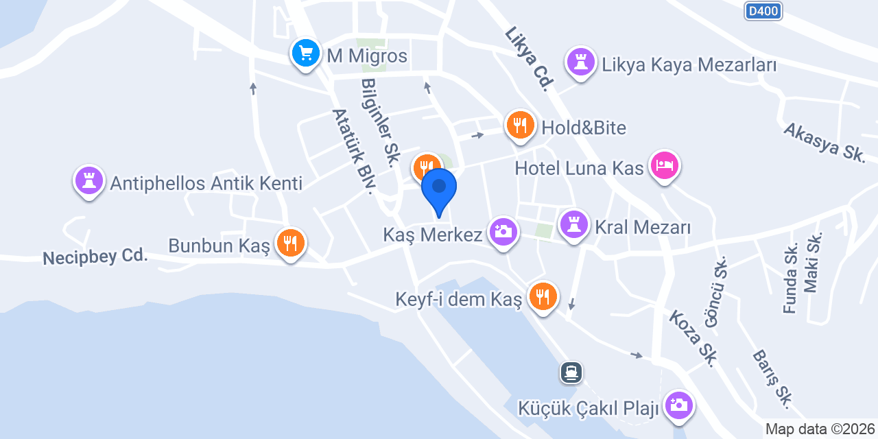 Bugün Kahvaltı Kaş konumu
