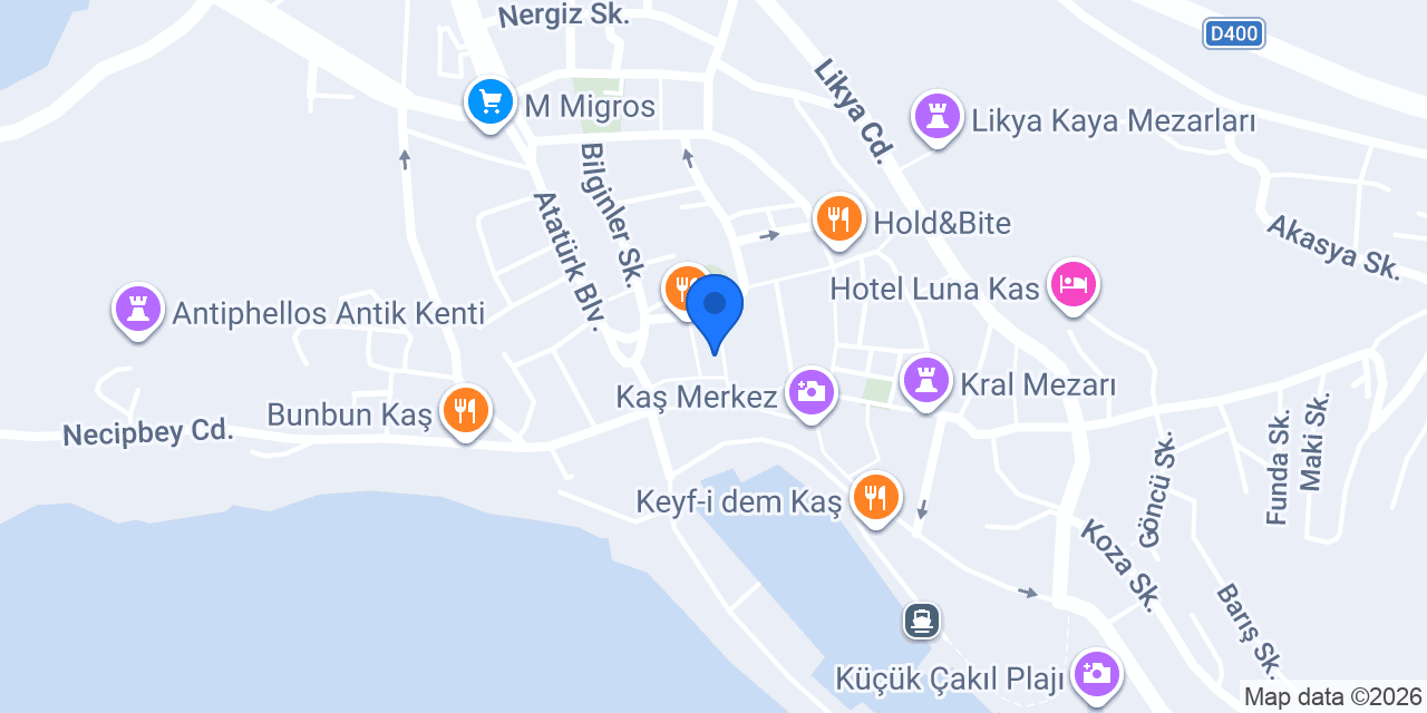 Kaş Silver konumu