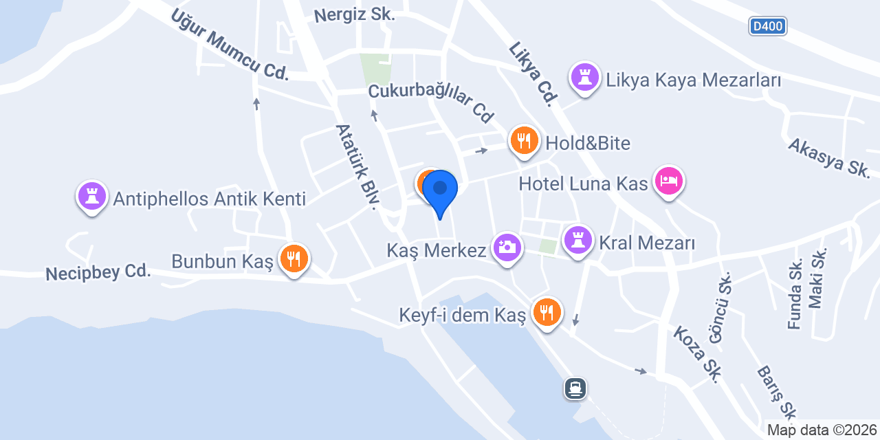 Kaş Levent Elektrik konumu