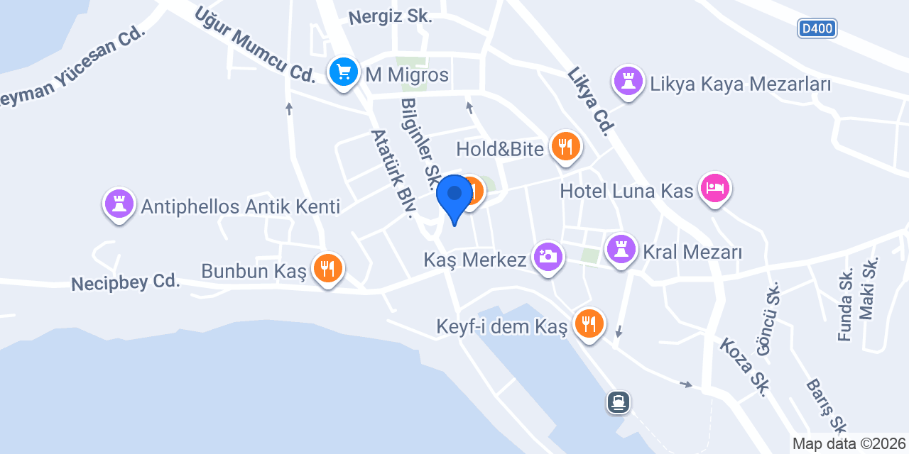 Akay Cafe konumu