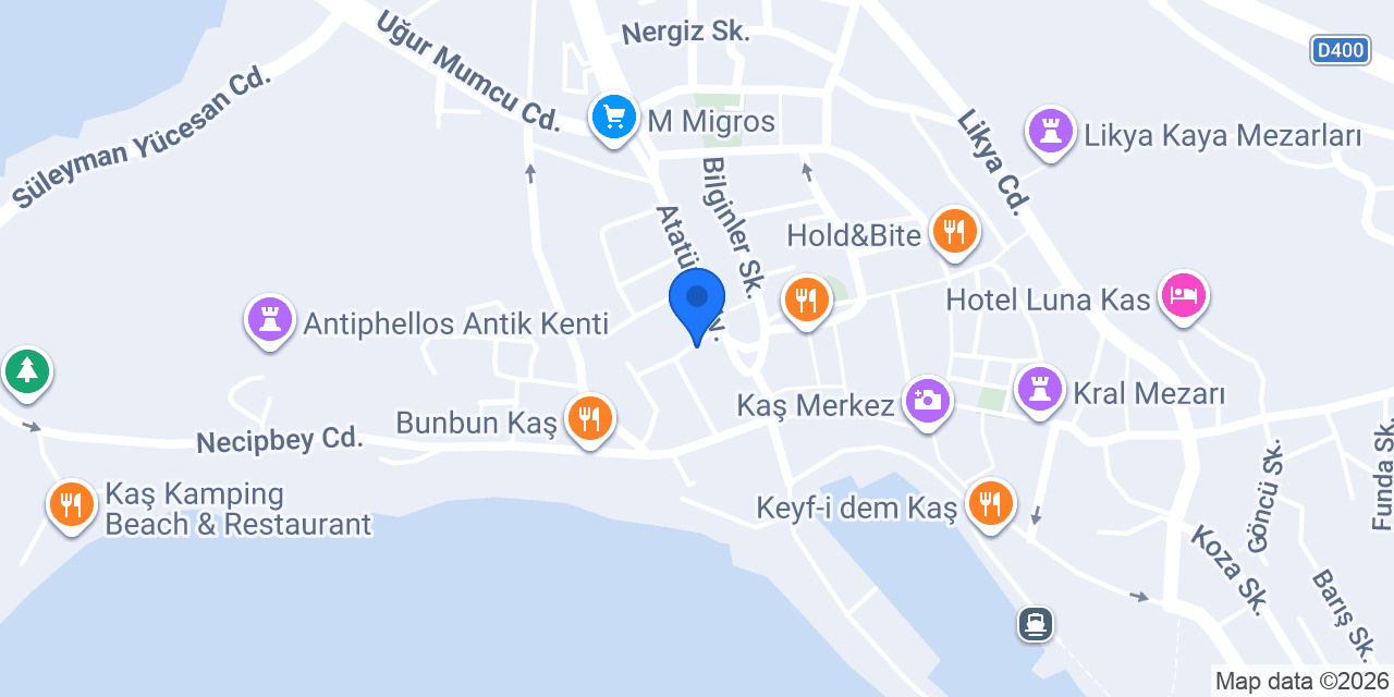Yurtiçi Kargo Kaş konumu