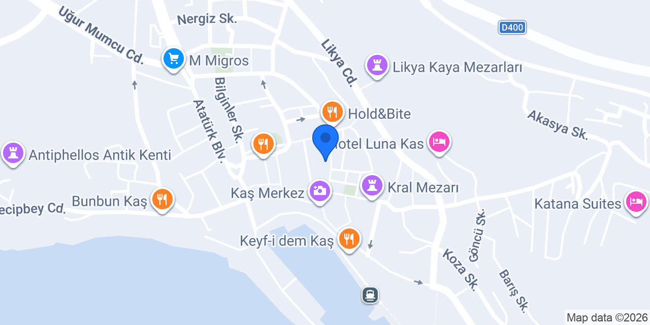 Corte Hotel Kaş konumu