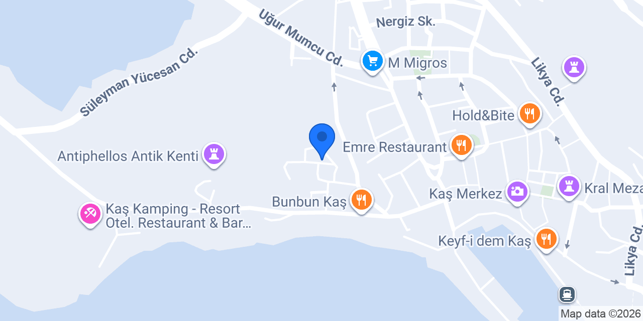 Ateş Pansiyon konumu