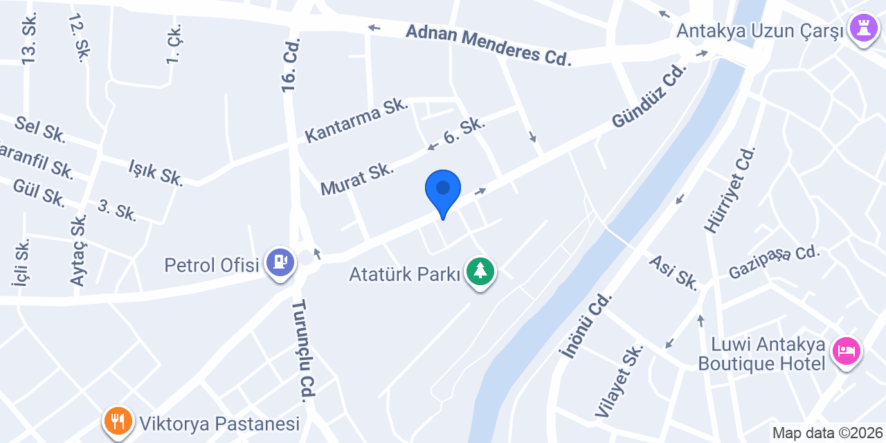 Antakya Sürücü Kursu konumu