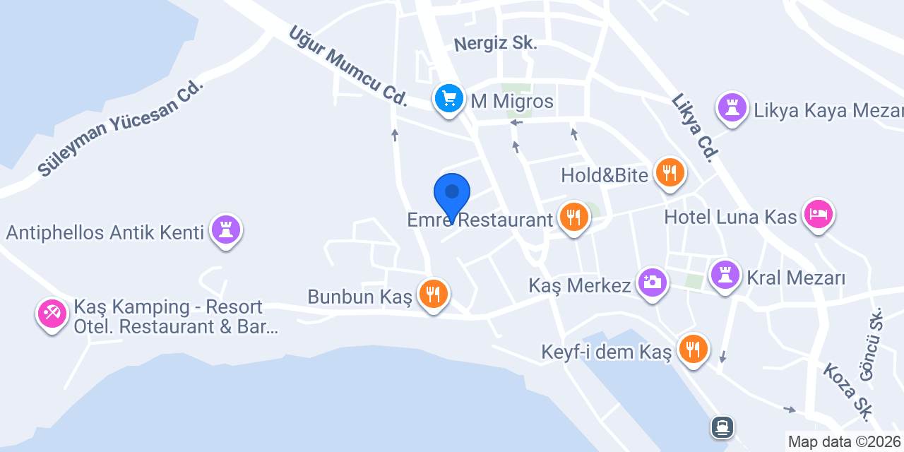 Kaş Toplum Sağlığı Merkezi konumu