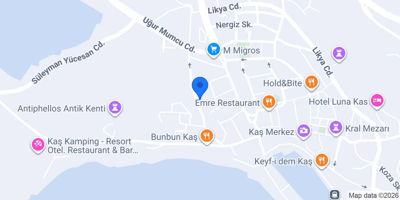 Akkın Pansiyon konumu