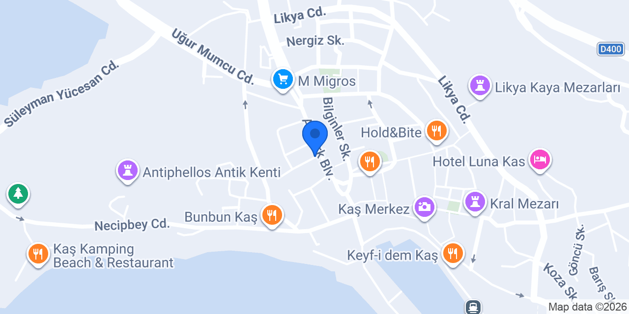 Cadde Restaurant konumu