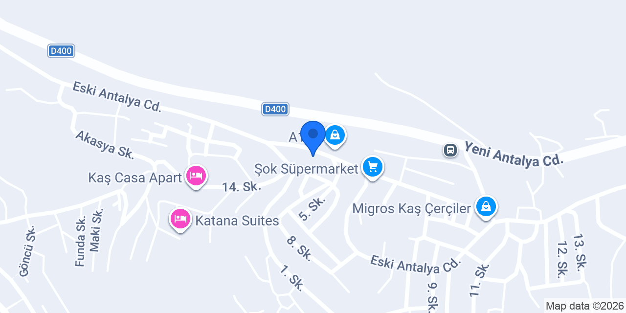 Acıbadem Petshop Kaş konumu