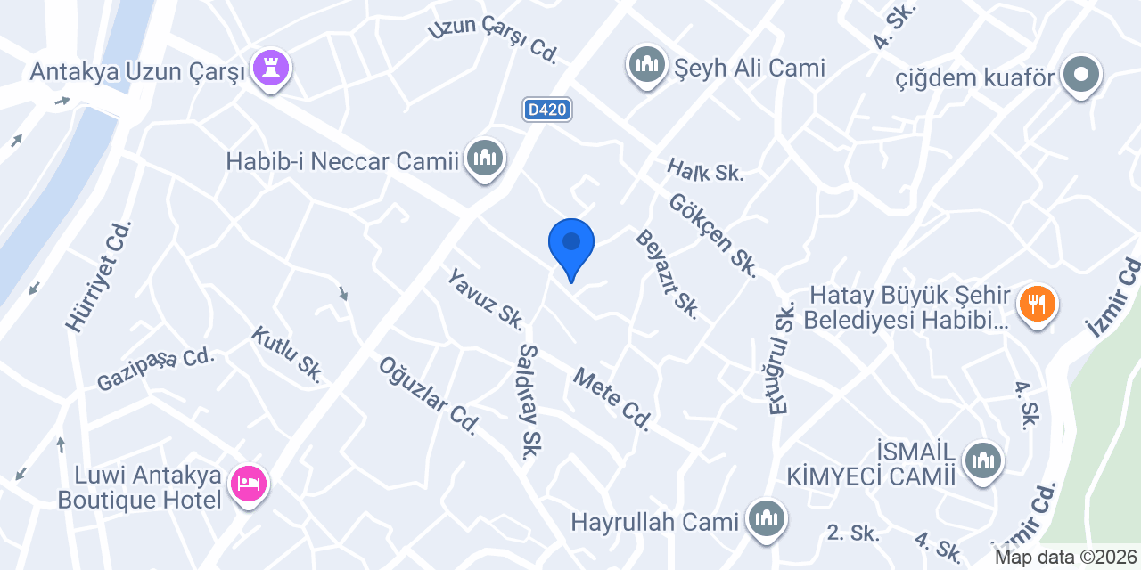 HATAY DEFNE SABUNU konumu