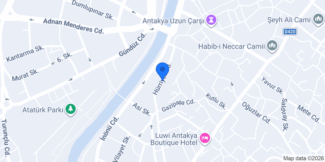 Antakya Ziyafet Sofrası konumu