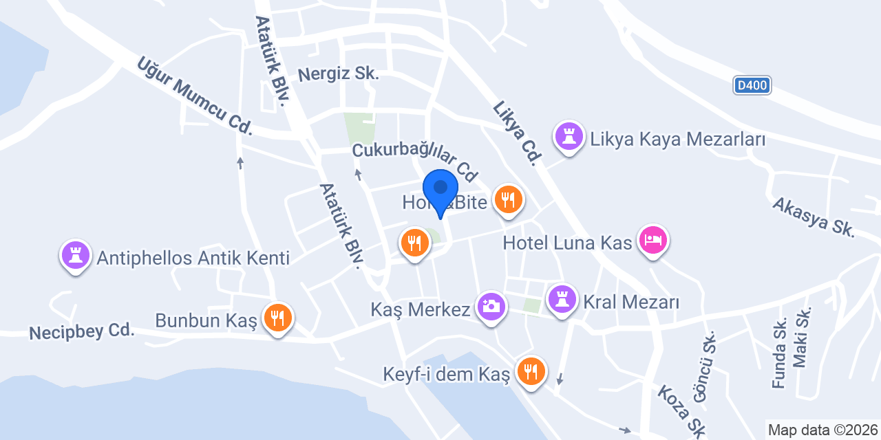 Pilav Check Kaş konumu