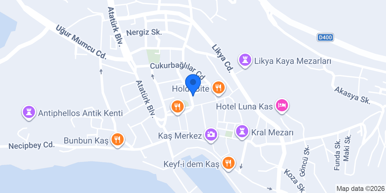 Deniz Rent A Car konumu
