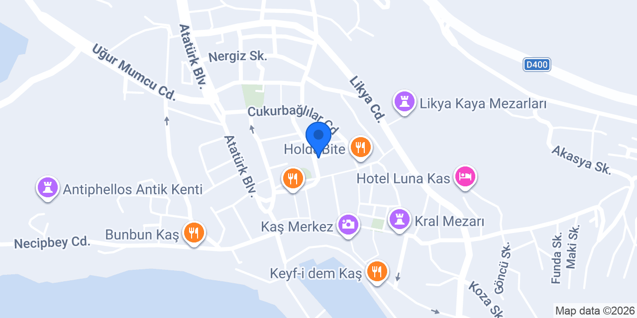 Domino's Pizza Antalya Kaş konumu