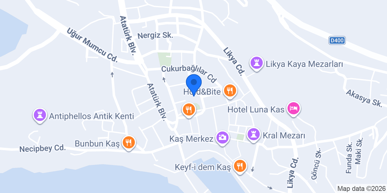 Kaş Çilingir - Anahtarcı konumu