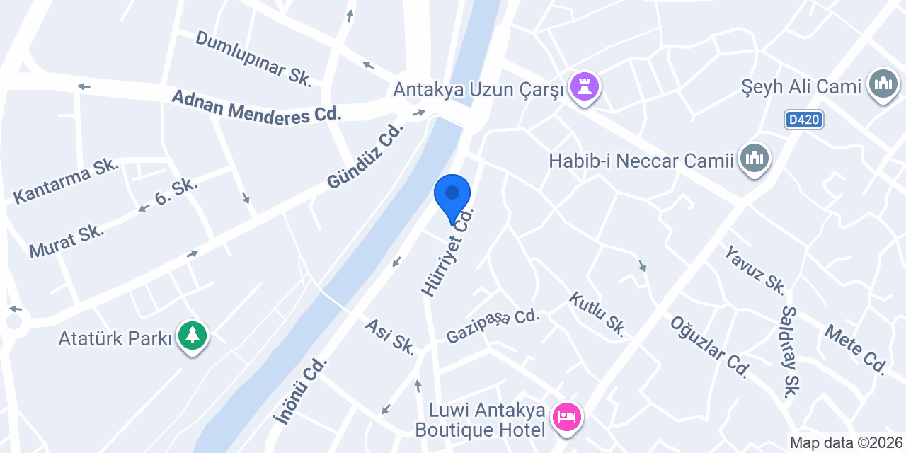 Artı rent a car konumu