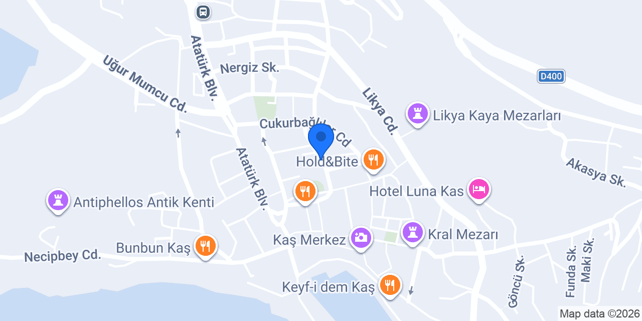 Tütüncü Kaş konumu