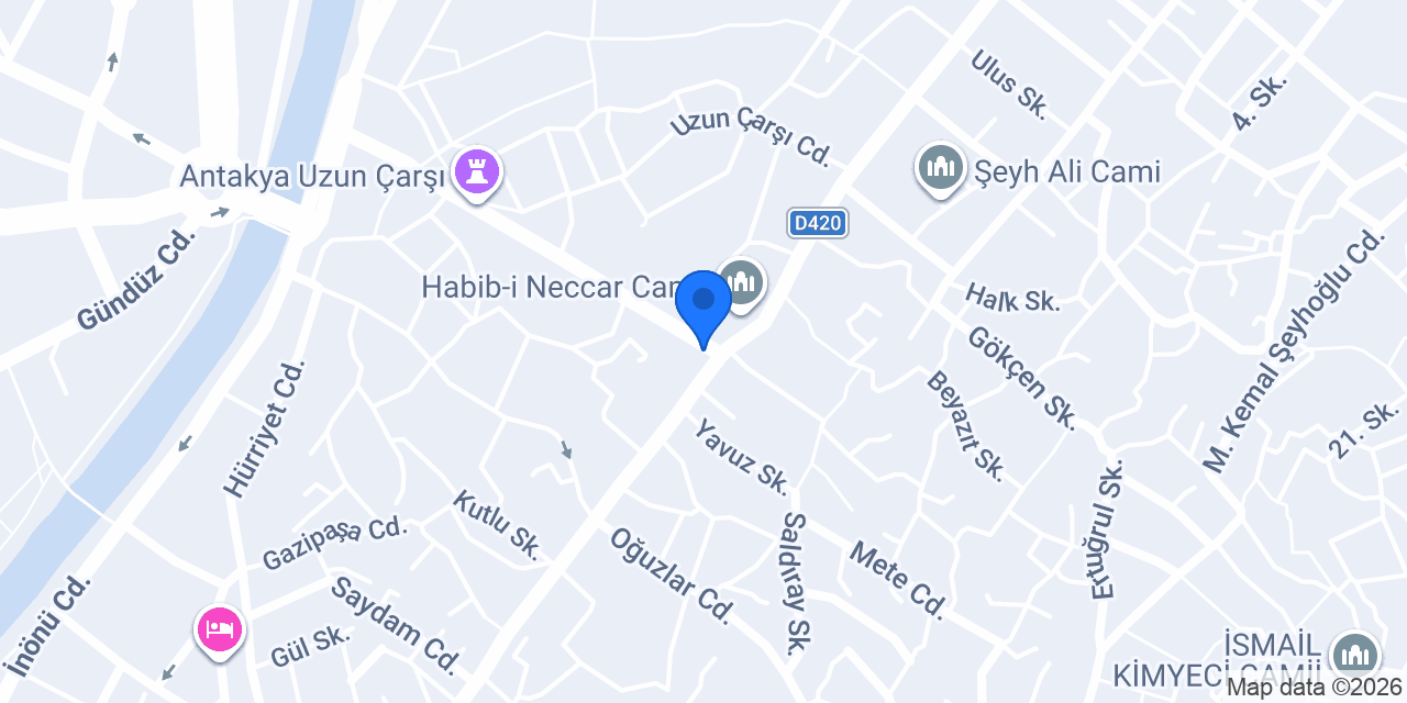 Habibi Neccar Vakıf Kültür ķonakları konumu