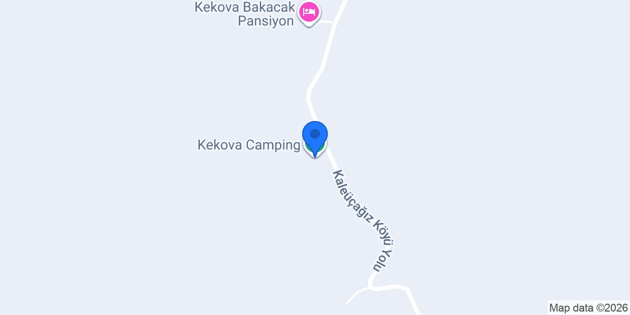Kekova Camping konumu
