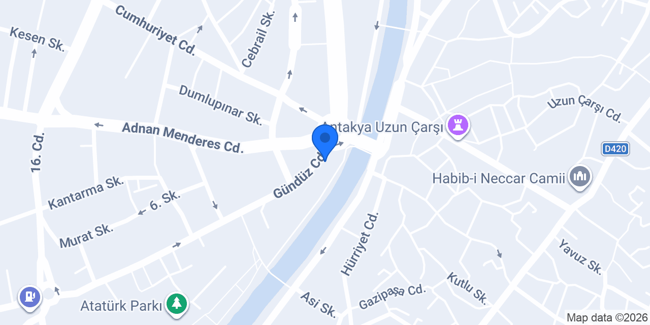 Hatay Cemil Meriç İl Halk Kütüphanesi konumu