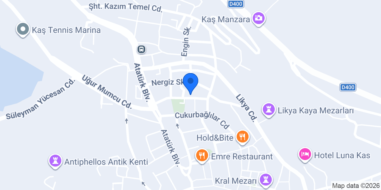 İsinda Kaş konumu