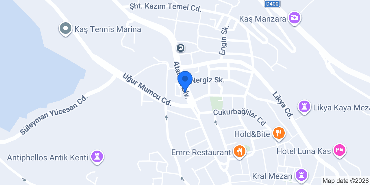 Otogar Kas konumu