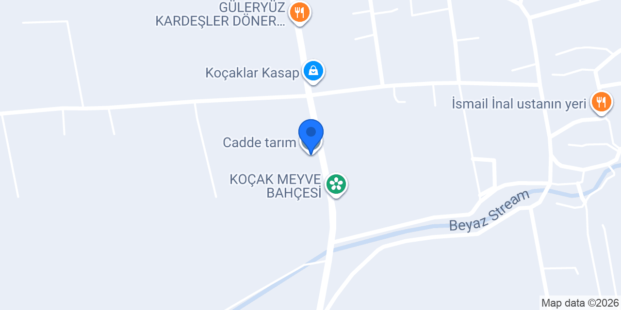 Cadde tarım konumu