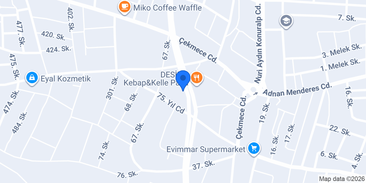 riccotarz Çekmece konumu