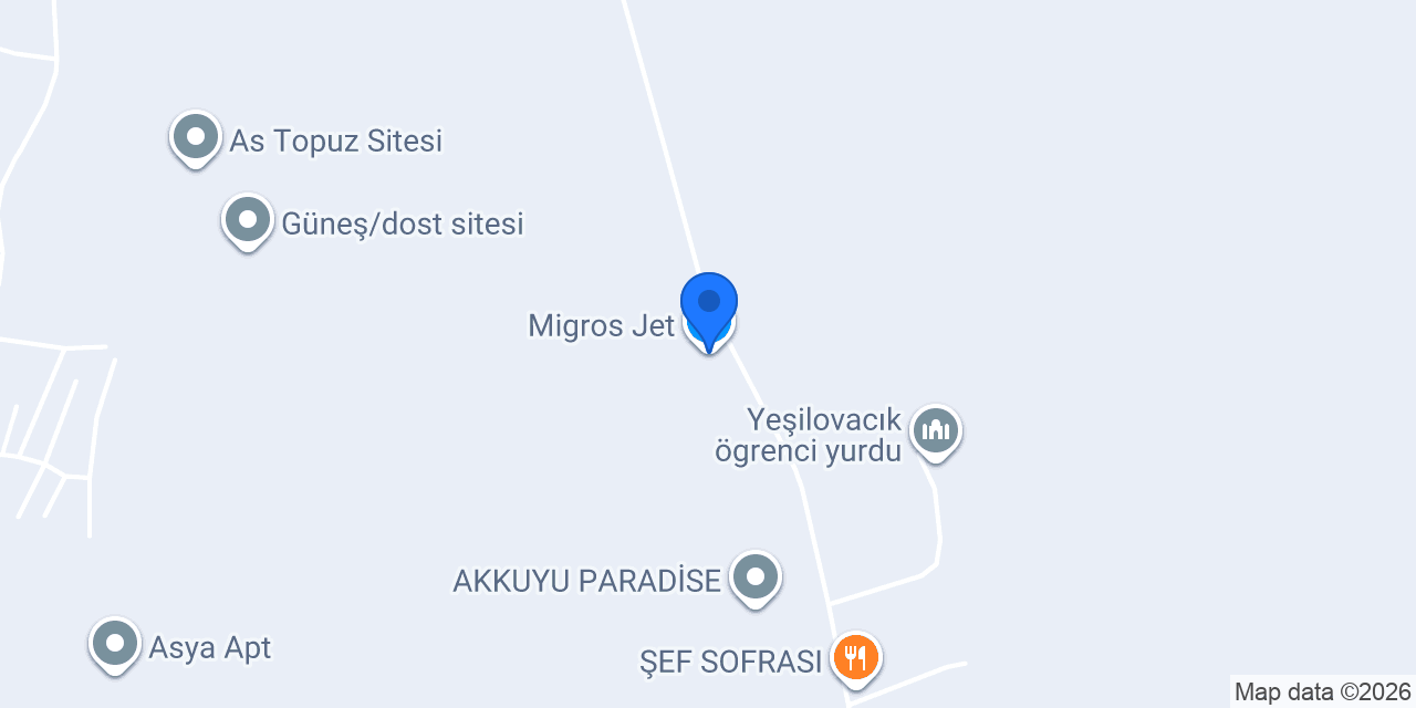 Migros Jet konumu