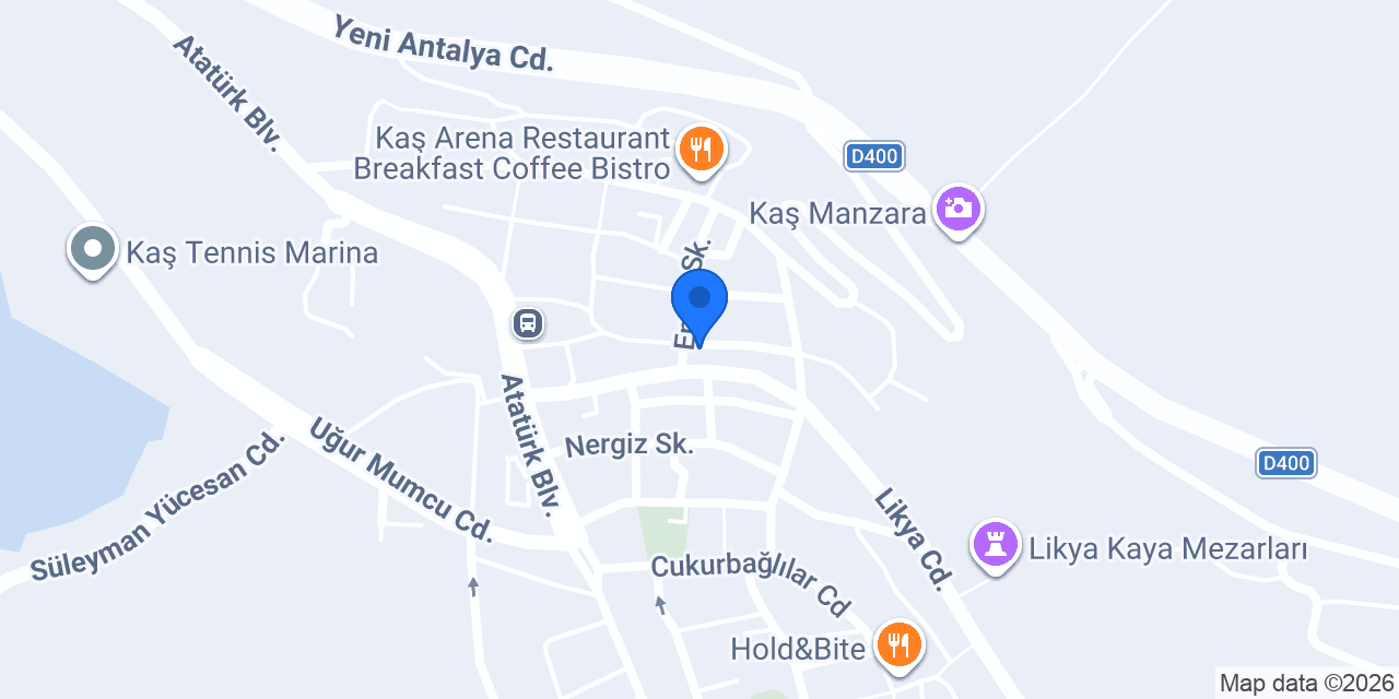 Kaş Artemis Hotel konumu
