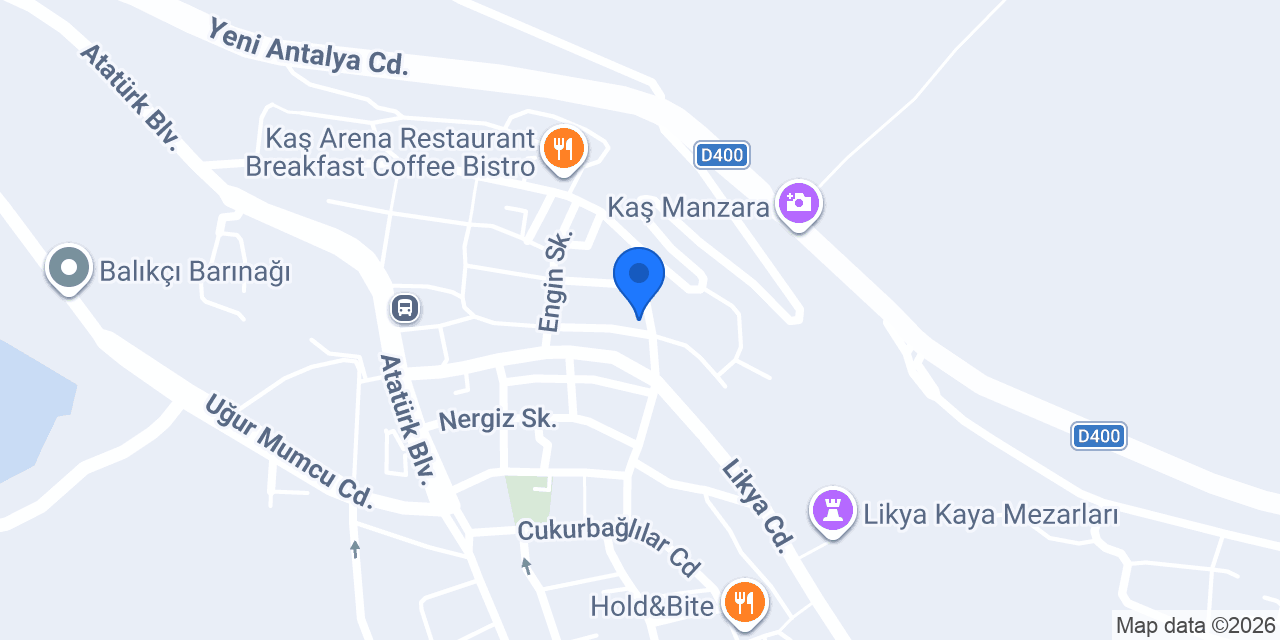 DEFNE APART KAŞ konumu