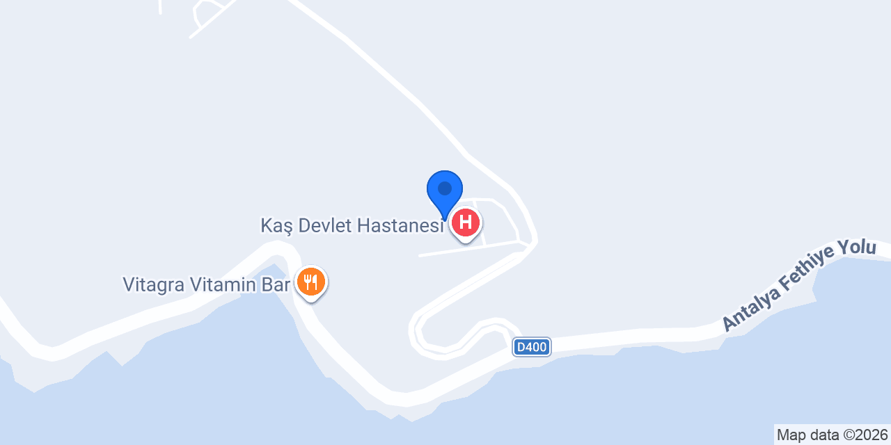 Kaş İlçe Devlet Hastanesi Acil Servisi konumu