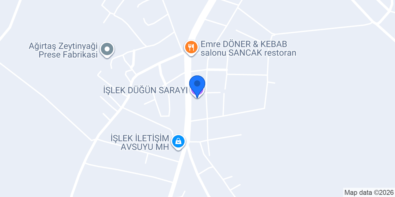 İŞLEK DÜĞÜN SARAYI konumu