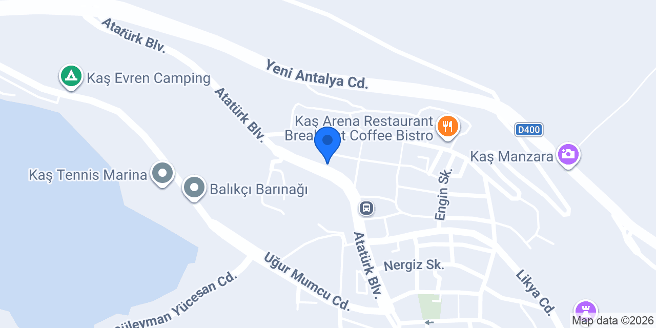 Çikolata Evim Kaş konumu