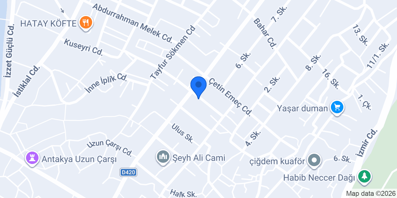 Yasin Mobilya konumu