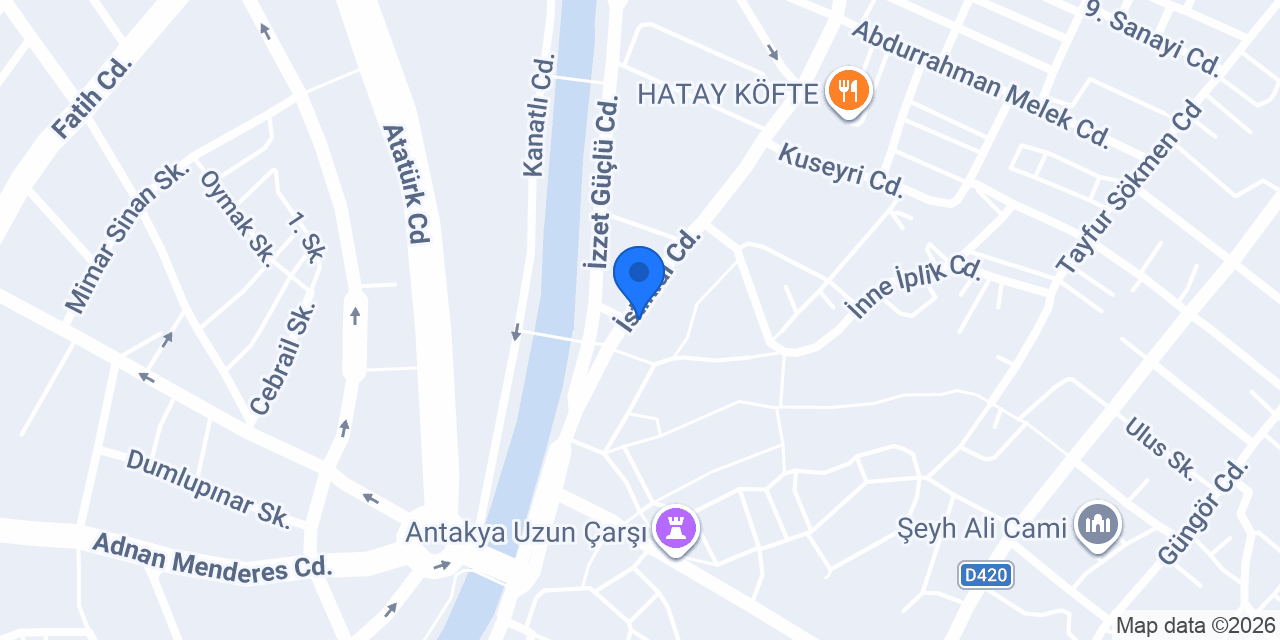 Antakya Otel konumu
