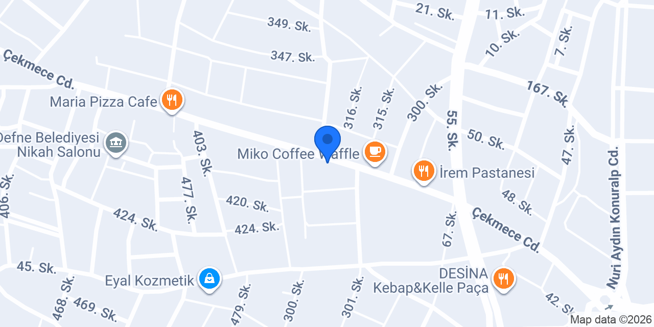 Saki Tekel Shop konumu