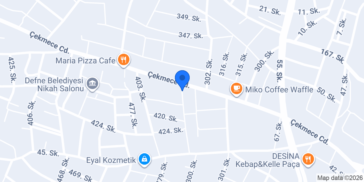 Ecem unlu mamülleri konumu
