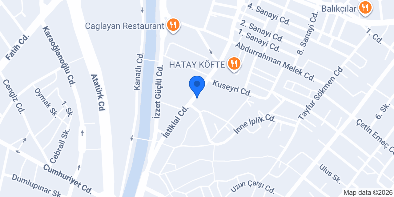 Mavi & LTB ANTAKYA konumu